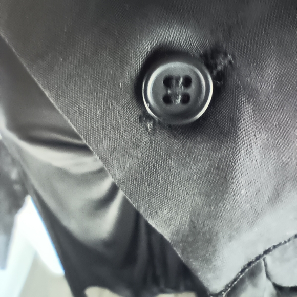 Steve Madden Tie Curious Long Sleeve Shirt Dress Black Size Medium 6 - 8 NWT - Picture 9 of 12